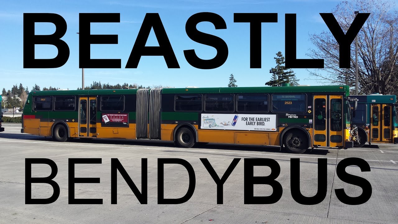 Beastly Bendy Bus! - King County Metro 1999 New Flyer D60 No. 2523 on line 132