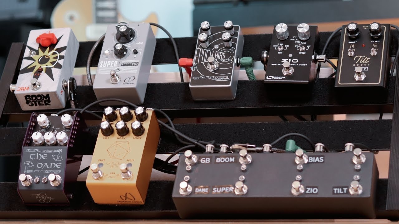 BOOST Pedal ShootOut 1/2 // Clean Tones // Tilt Boost, ZIO, Epoch Bias, SuperConductor, Boomster...