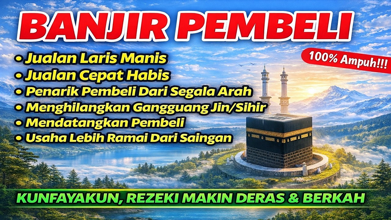 BANJIR PEMBELI ! PUTAR DOA PELARIS DAGANGAN INI JUALAN LARIS MANIS DENGAN CEPAT ATAS IZIN ALLAH