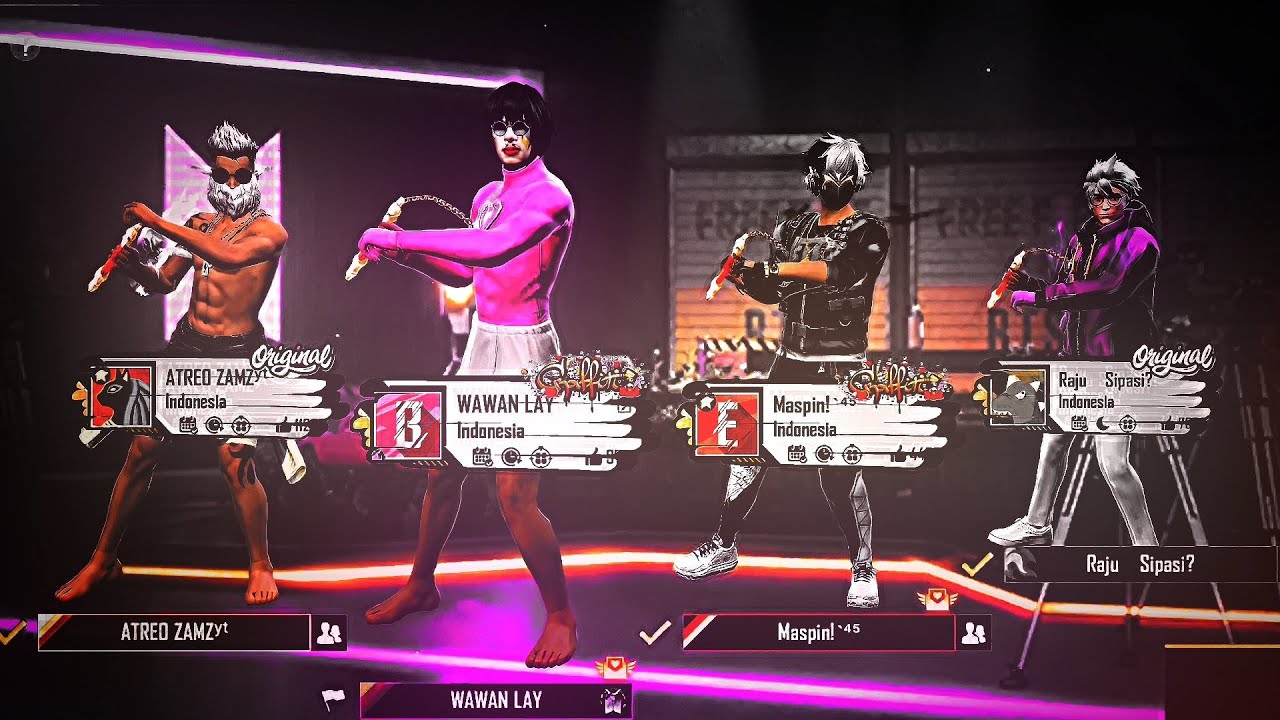 PRESET FF SQUAD🍭PART 4🗣️K0NCVL NGACHENK DANIA🗣️VIRAL TIK TOK