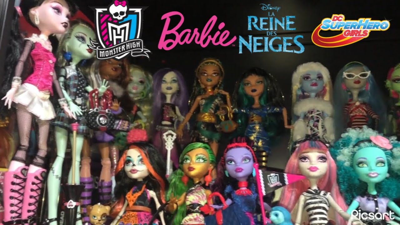 Ma Collection de Poupées ! (Monster High, Disney, Barbie…)