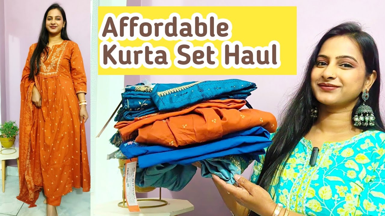Affordable Suit set haul | Amazon kurta set haul | Style Game With Jyoti 