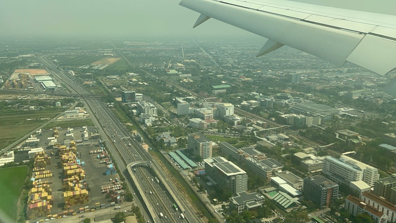 Boeing 787 Landing in Bangkok | Saudi Airlines 