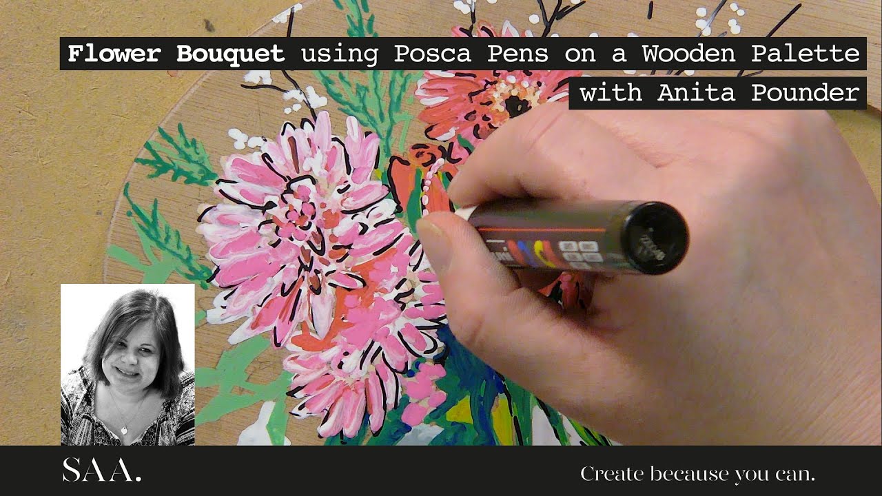 POSCA Pen Tutorial | Bouquet of Flowers with Anita Pounder