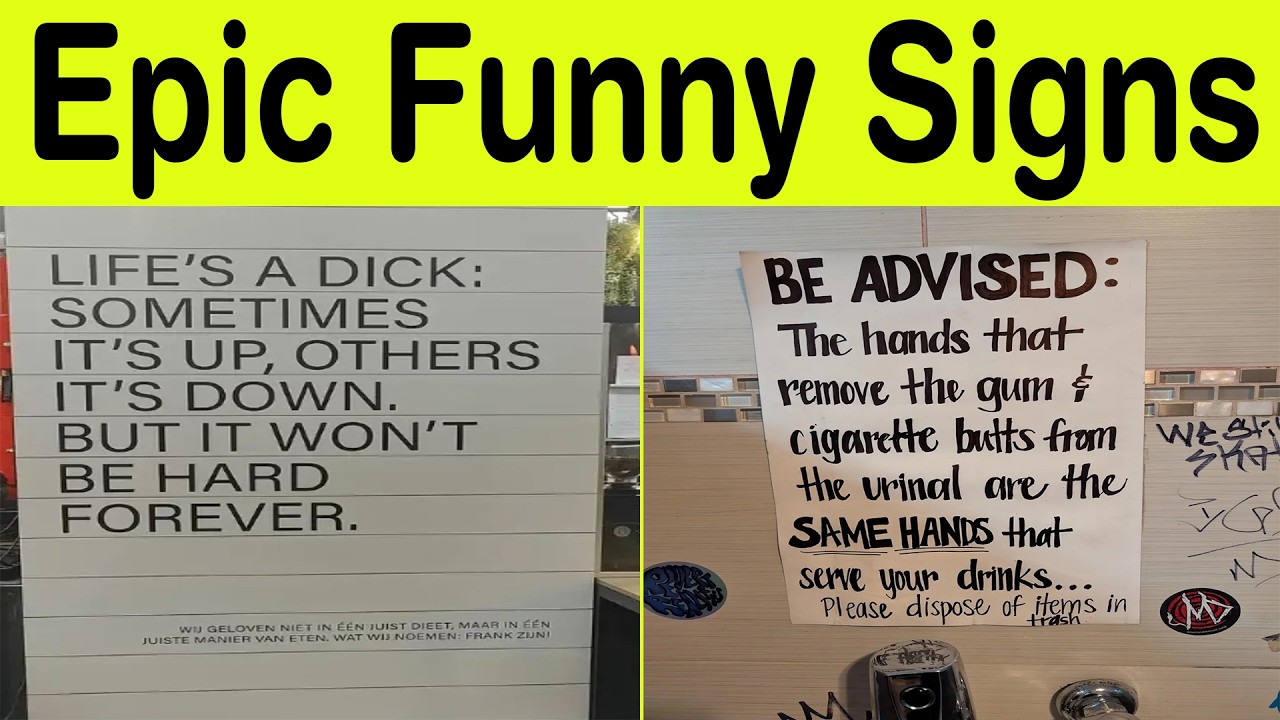 Epic Funny Sign That Will Break Your Brain &ndash; You Can&rsquo;t Make This Stuff Up! || Happy Panda