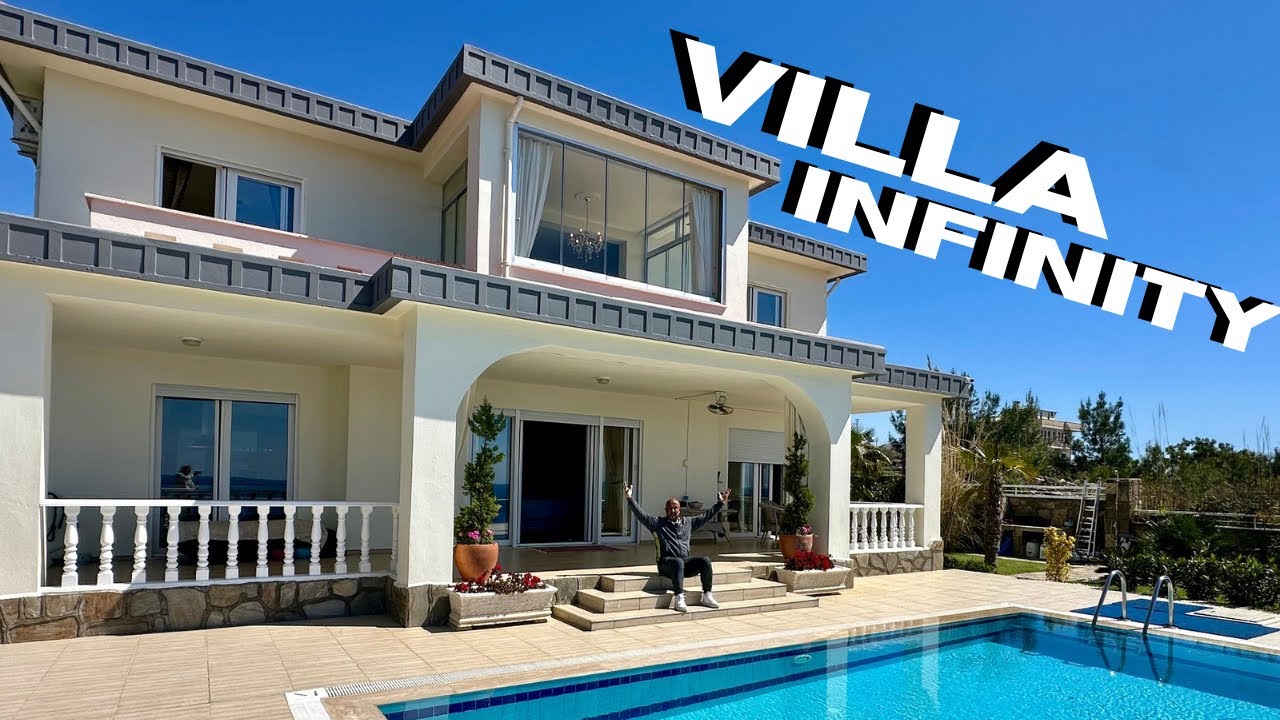 #347 ALLEINSTEHENDE Traumvilla am MEER | Ikametfrei | Infinitypool | ÜBER 700 m²Grundstück #alanya