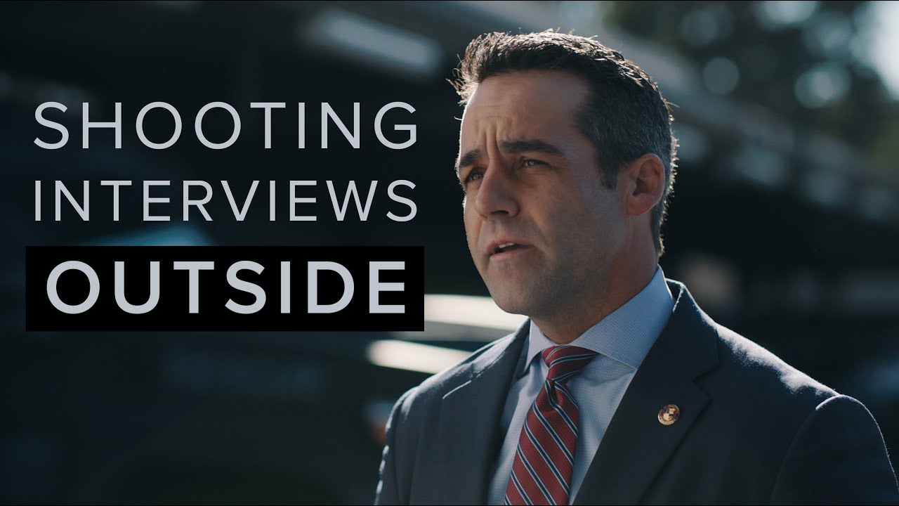 HOW TO SHOOT AN INTERVIEW OUTSIDE |  CANON C70