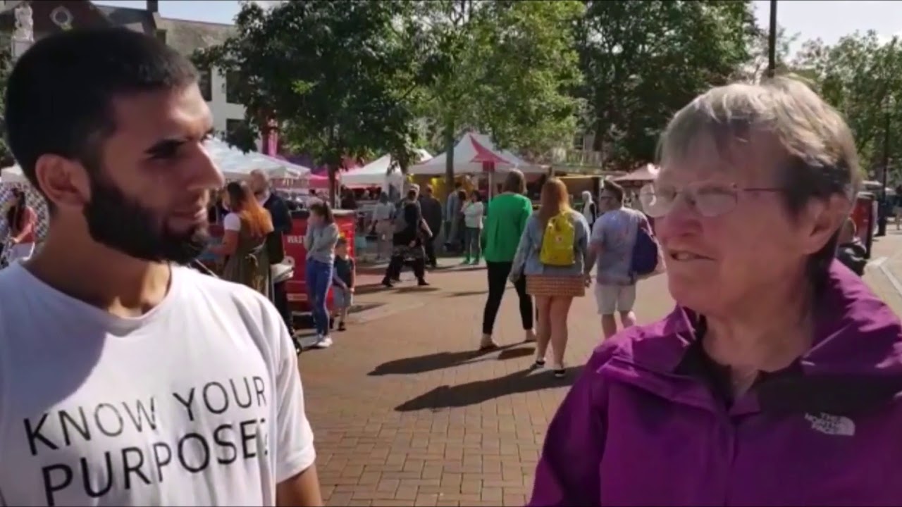 Dawah in Carlisle Cumbria by Islamic Outreach Project volunteers. IOP