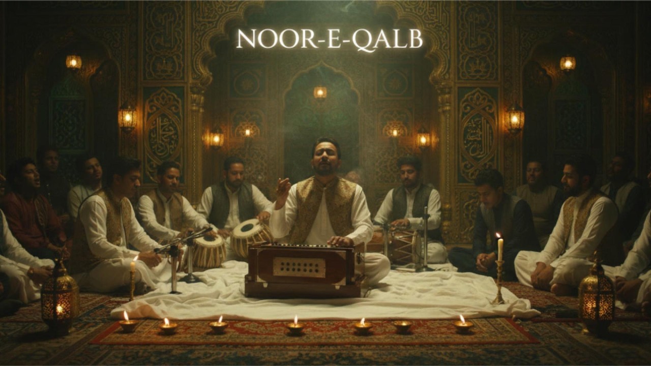 NOOR-E-QALB ✨ Roman Urdu Sufi Qawwali 2025 | Light of the Heart | Badhra's Studio | New Qawwali