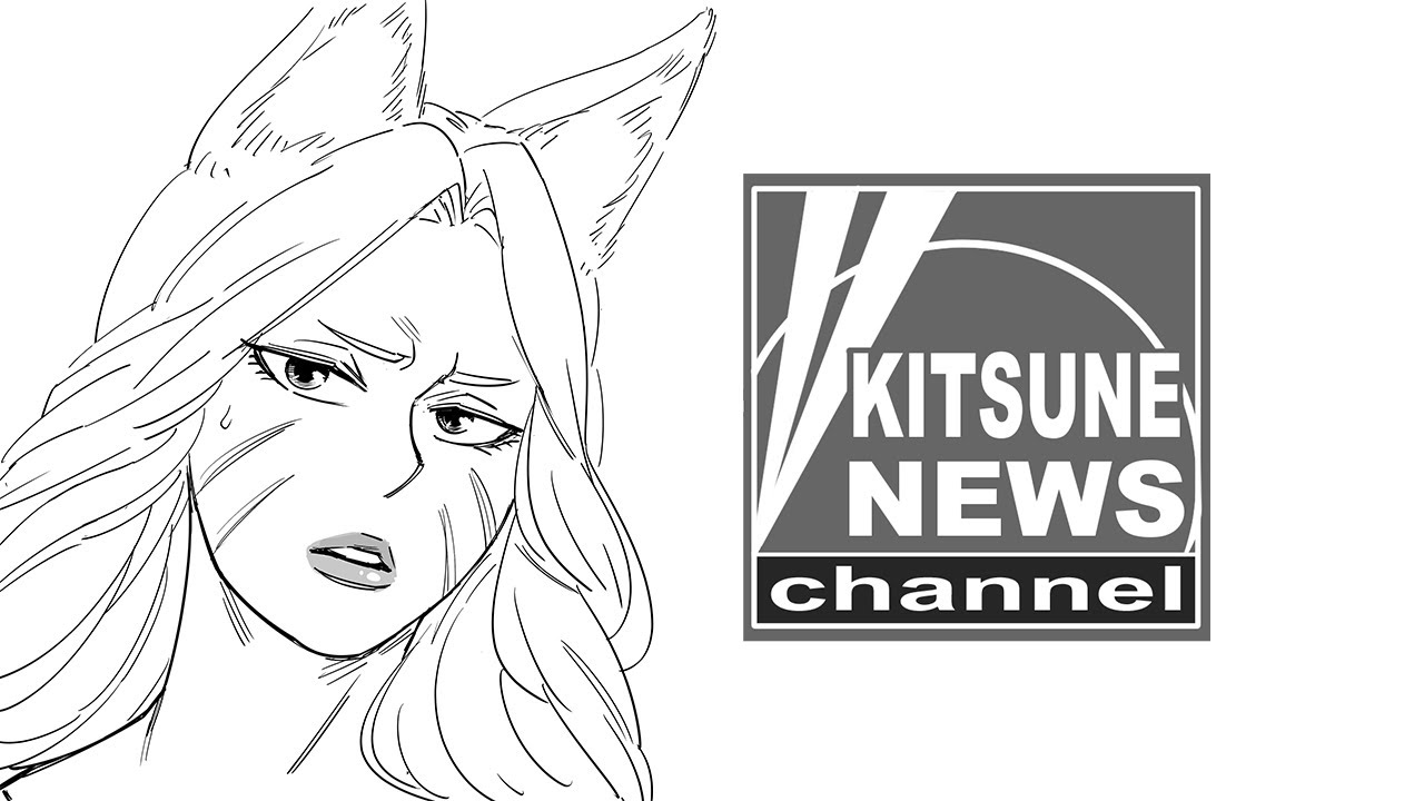 Kitsune Office Lady News | comic by baalbuddy