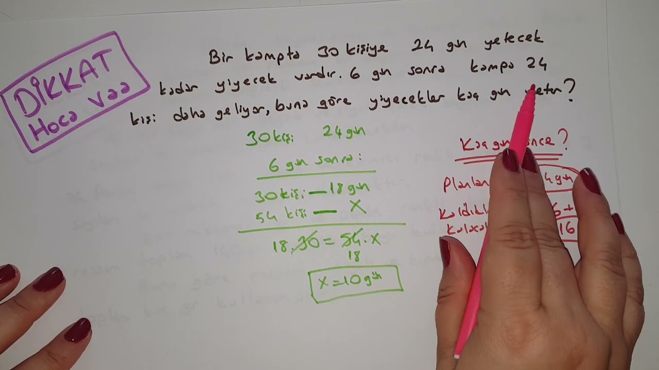 Oran Orantı Problemleri / Oran Orantı #3