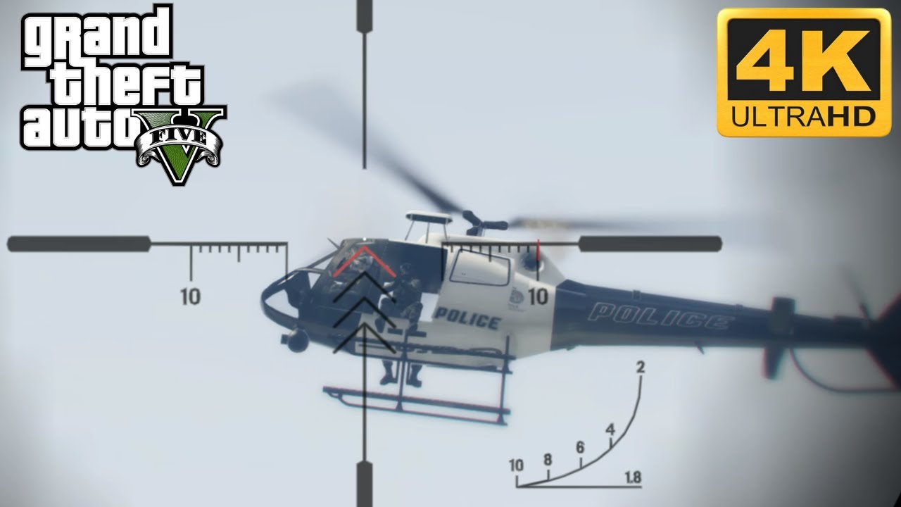 GTA 5 Shooting Sniper Police Helicopter | Gameplay 2025 🚁🔥