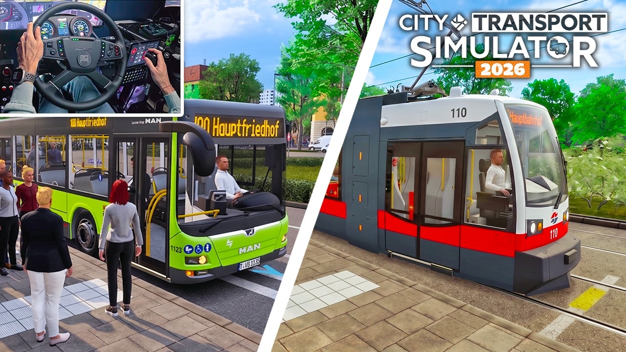 🚌 GAMEPLAY FR BUS & TRAM (City Transport Simulator 2026)
