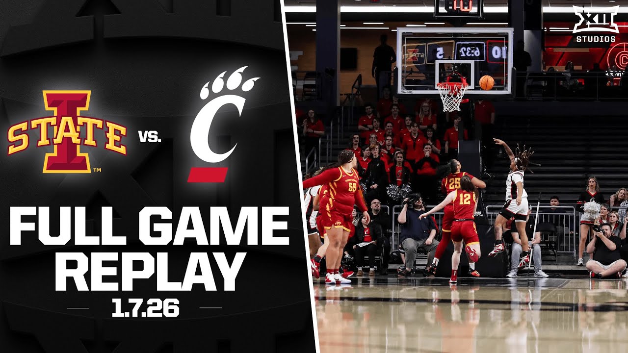 Iowa State vs. Cincinnati Full Game Replay (1.7.26) | 2025-26 Big 12 Women's Basketball