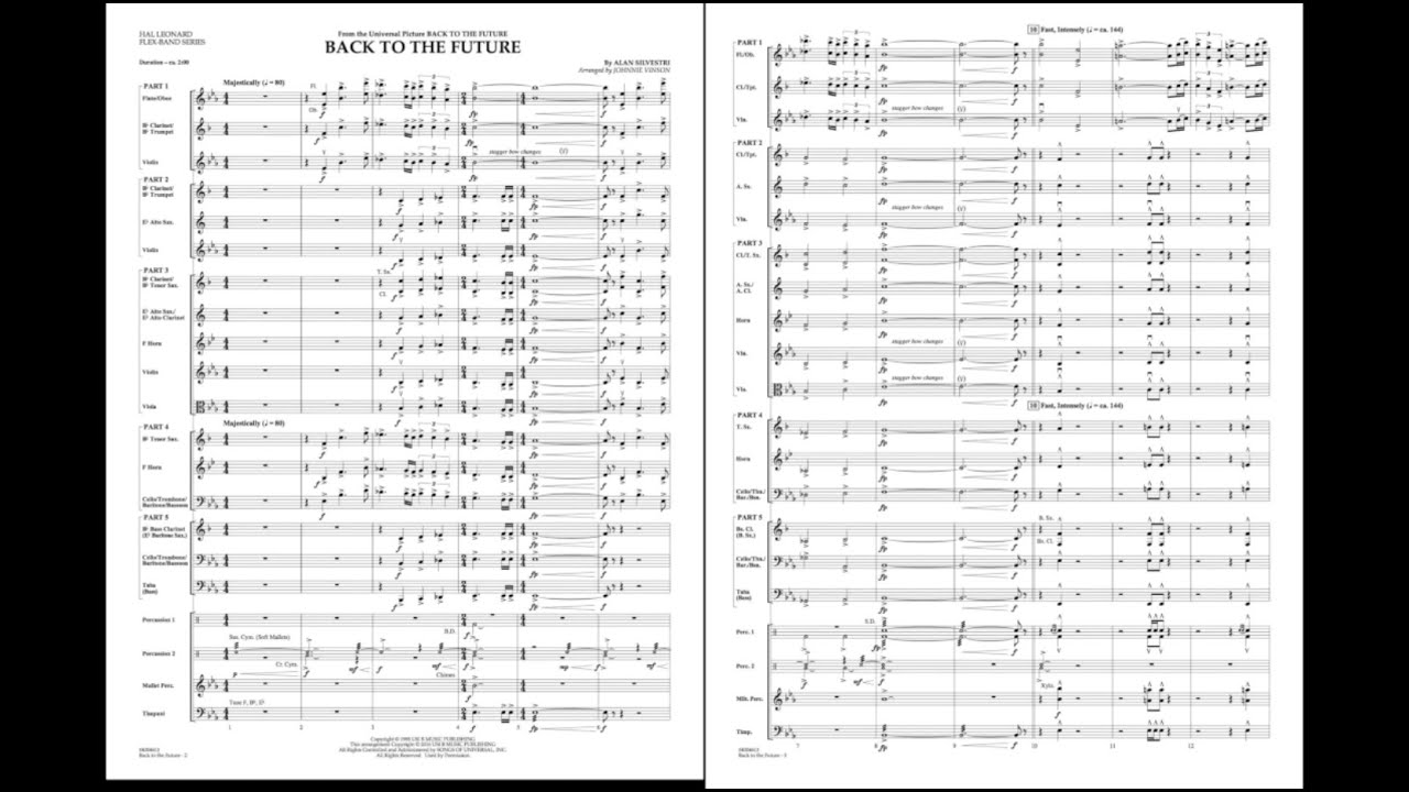 Back to the Future (Main Theme) by Alan Silvestri/arr. Johnnie Vinson