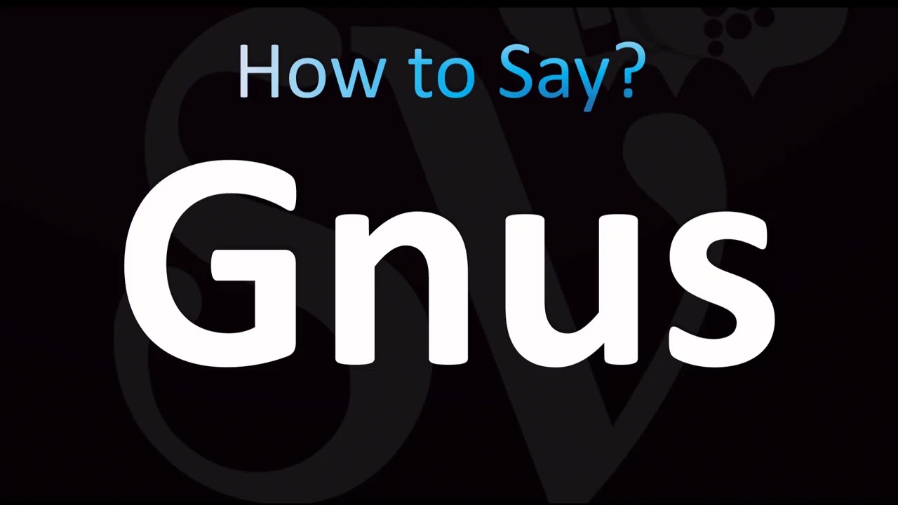How to Pronounce Gnus (CORRECTLY!)