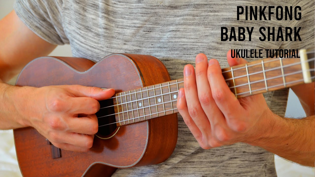 Pinkfong - Baby Shark EASY Ukulele Tutorial With Chords / Lyrics