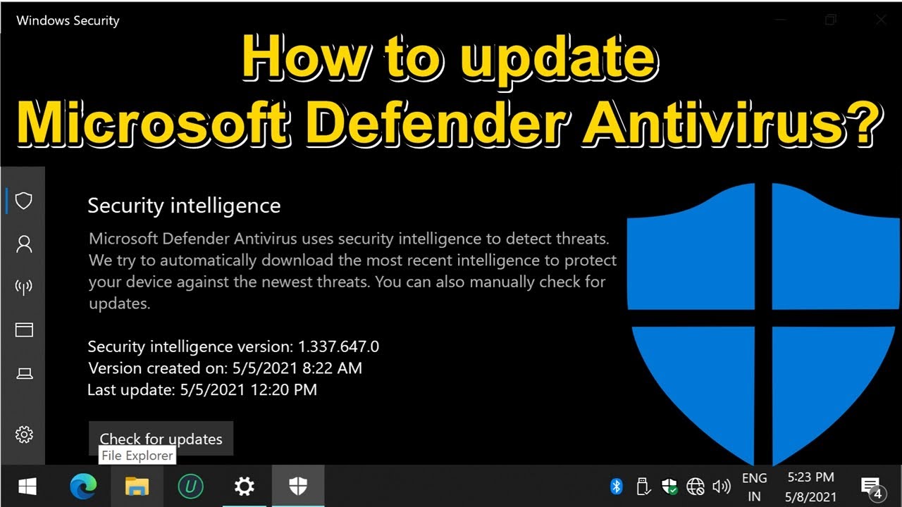 How to update Microsoft Defender Antivirus?