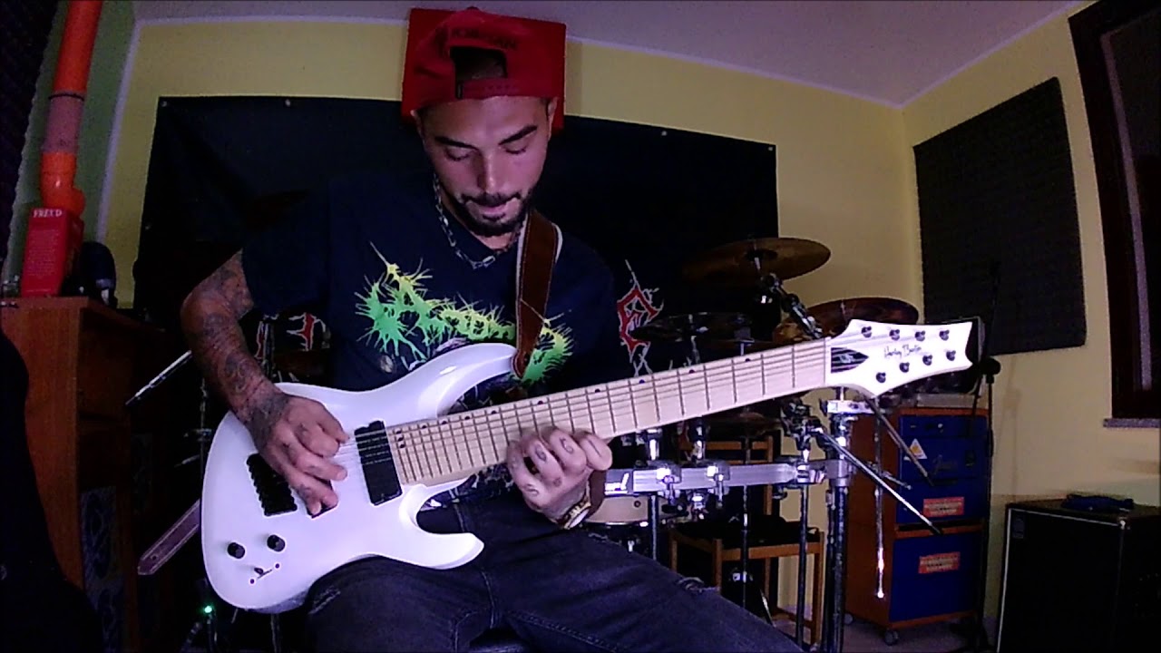 Harley Benton  R-458MN WH Fanfret #DjentExperiment