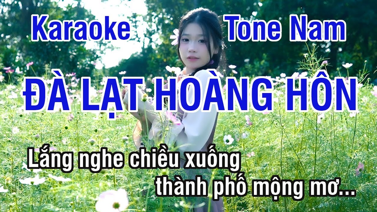 Đà Lạt Hoàng Hôn Karaoke ❖ Beat Chuẩn Tone Nam (Son Trưởng) ► Karaoke Lê Thiết