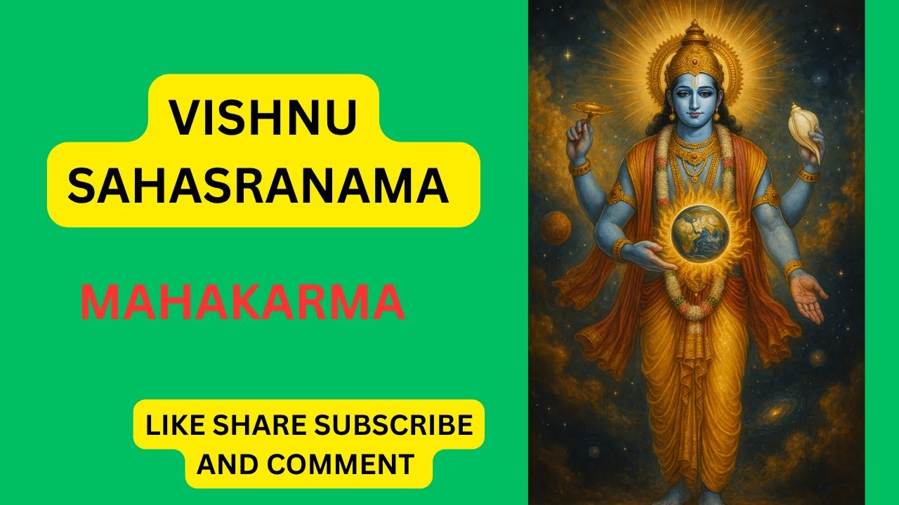 Vishnu Sahasranama  Meaning of the Nama महाकर्मा