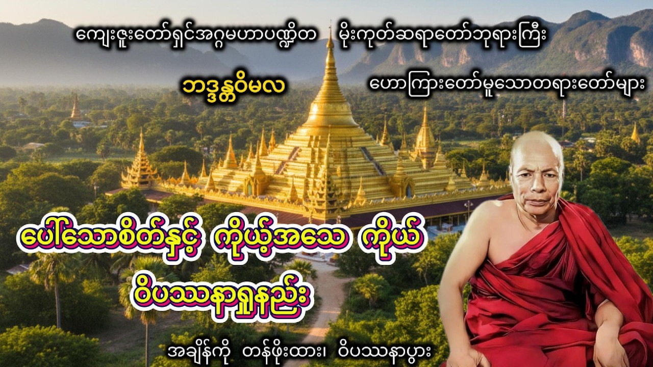 ပေါ်သောစိတ်ကို “ငါ” မယူဘဲ ရှုနည်း | ဝိပဿနာတရား အနတ္တအမြင်ဖြင့် #တရားတော်များ #မိုးကုတ်တရားတော်များ