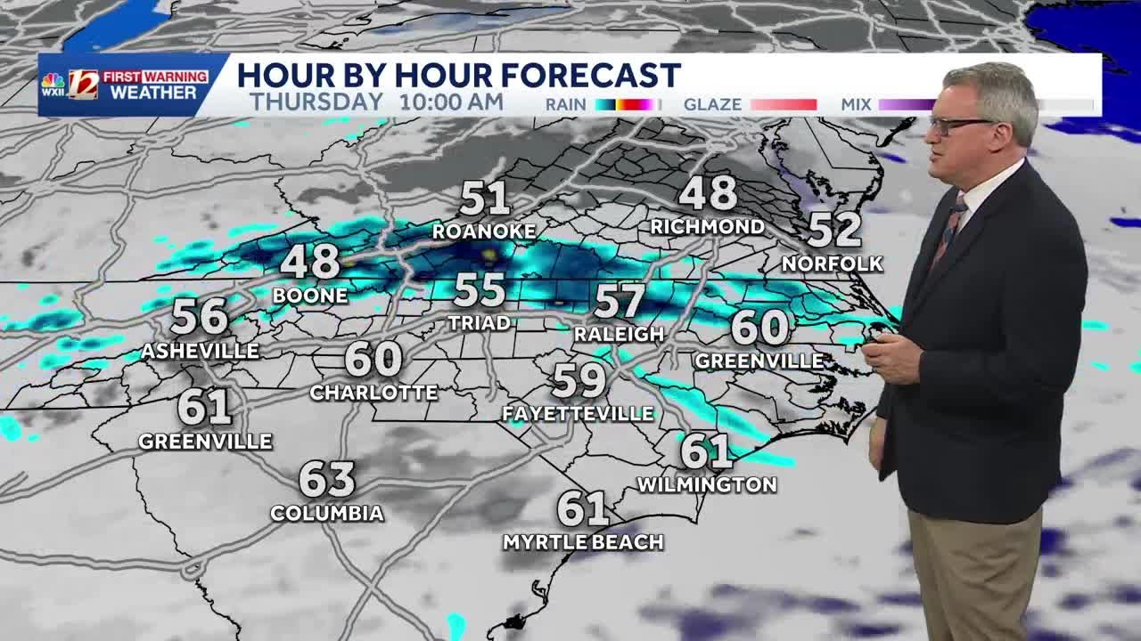 Milder temperatures return to North Carolina