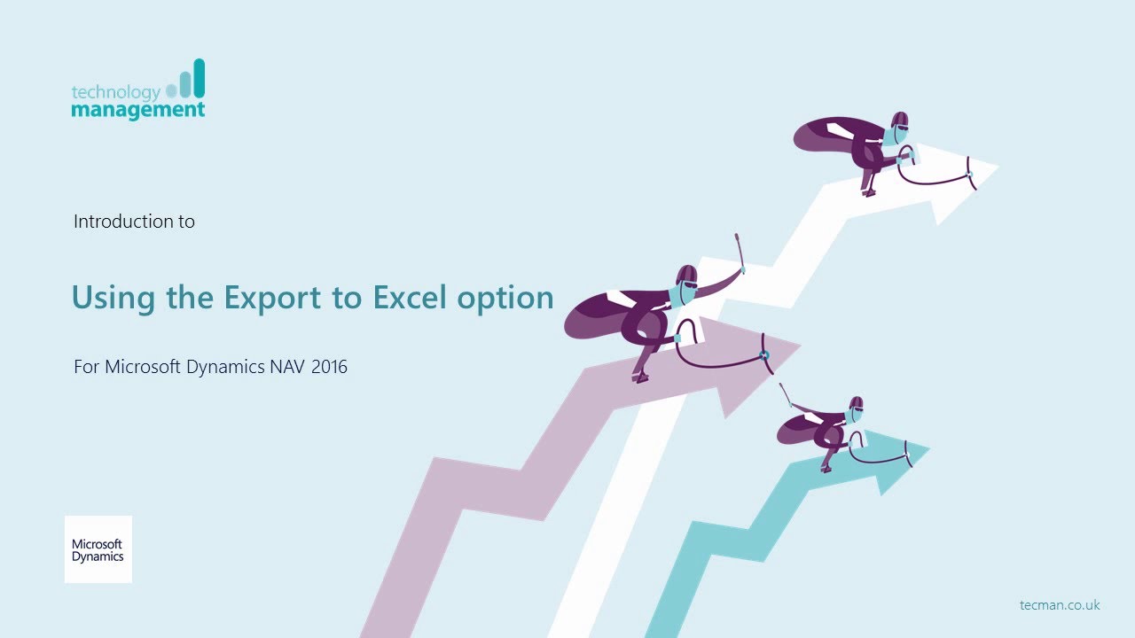 Dynamics NAV 2016: Использование опции «Экспорт в Excel»