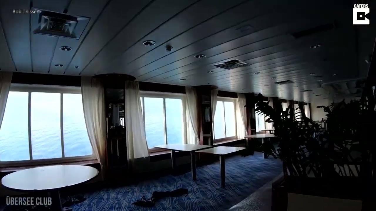INSIDE EERIE ABANDONED £50 MILLION CRUISE SHIP