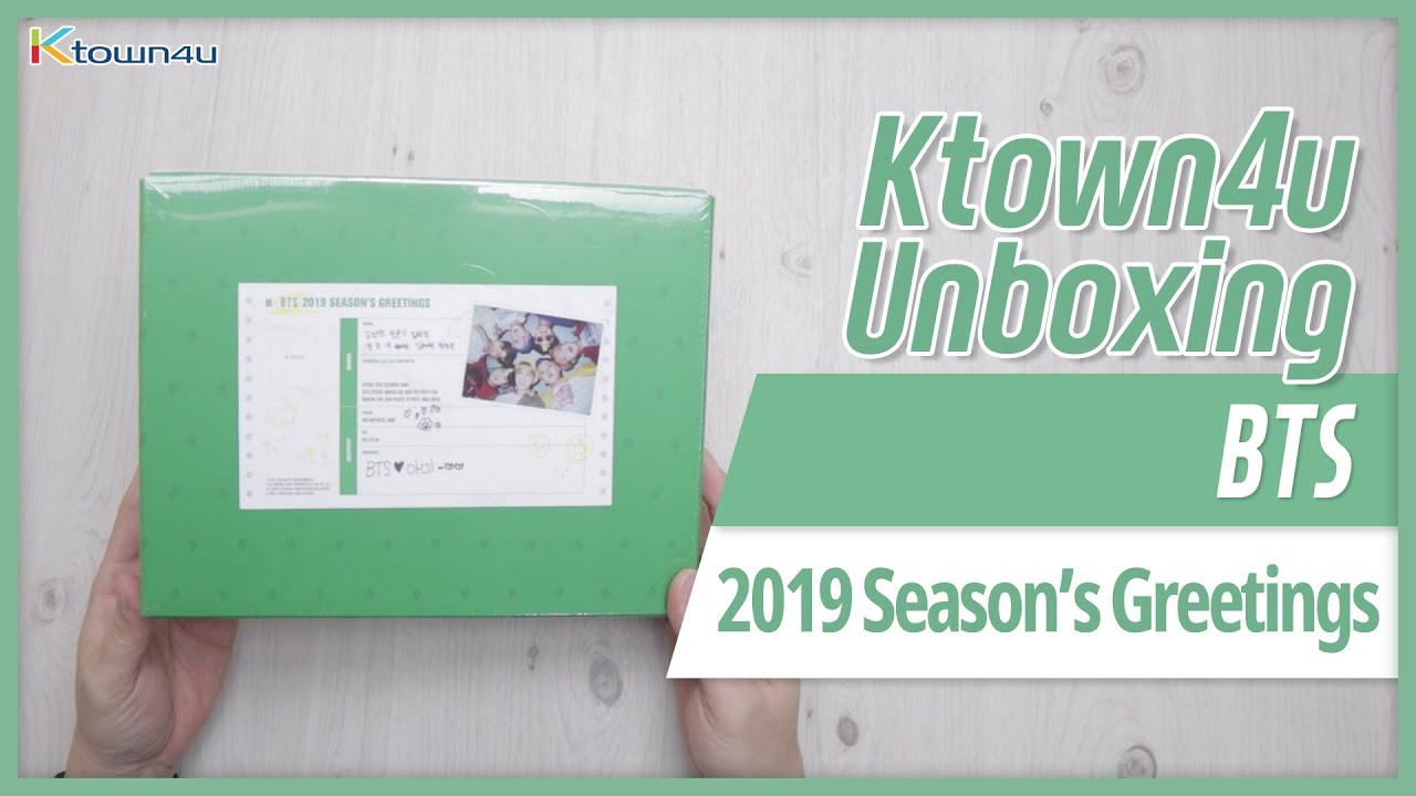 Unboxing BTS - 2019 SEASON'S GREETINGS 방탄소년단 防弾少年団 시즌그리팅 언박싱 KPOP Ktown4u