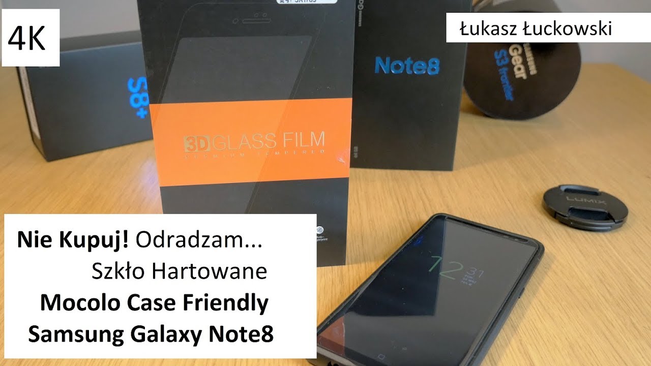 Szkło Hartowane Mocolo TG+3D Case Friendly Samsung Note8 | Nie kupujcie, odradzam...