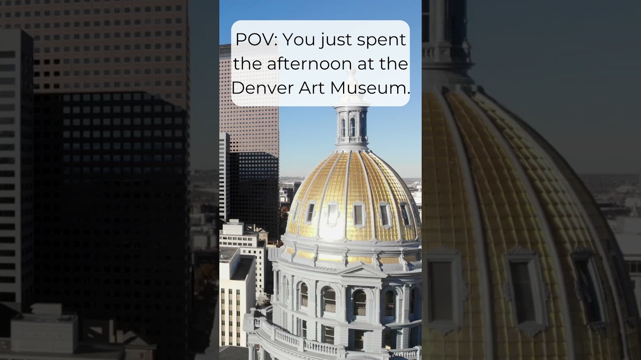 POV: Denver Art Museum and drinks in downtown Denver #visitdenver #denverartmuseum #pov