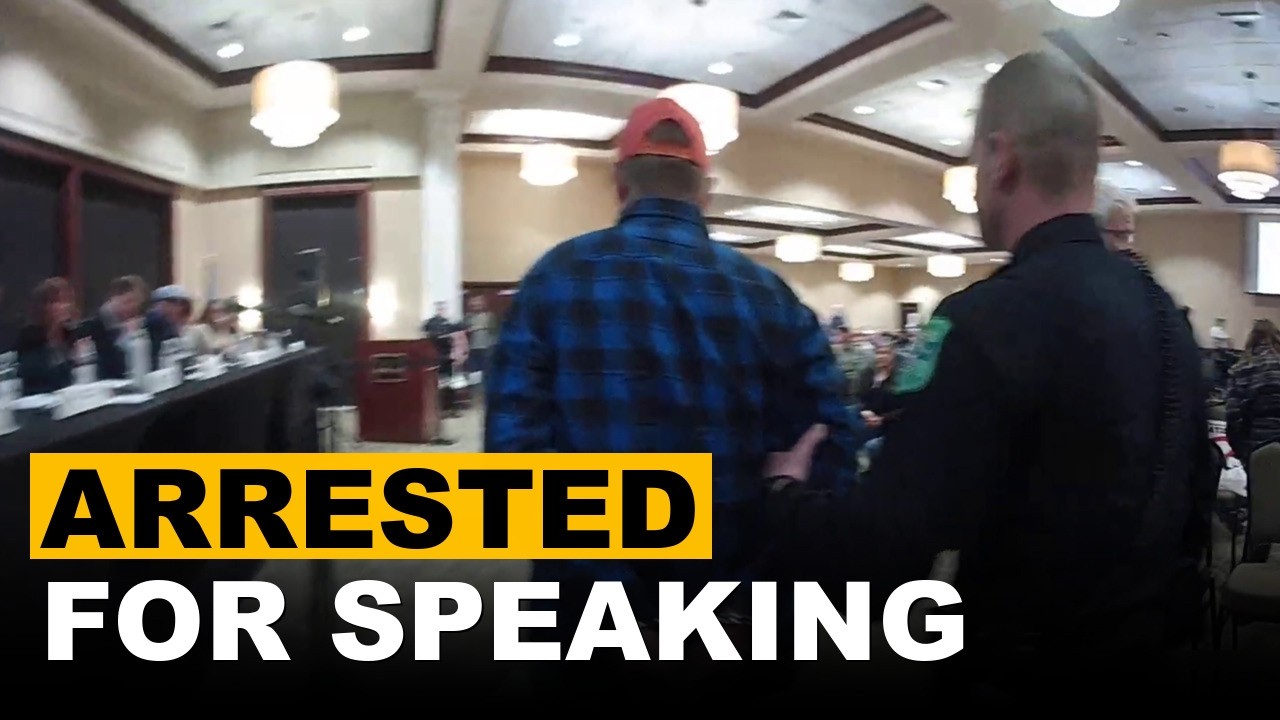 Farmer Arrested By Police For Speaking Five Seconds Over Time Limit
