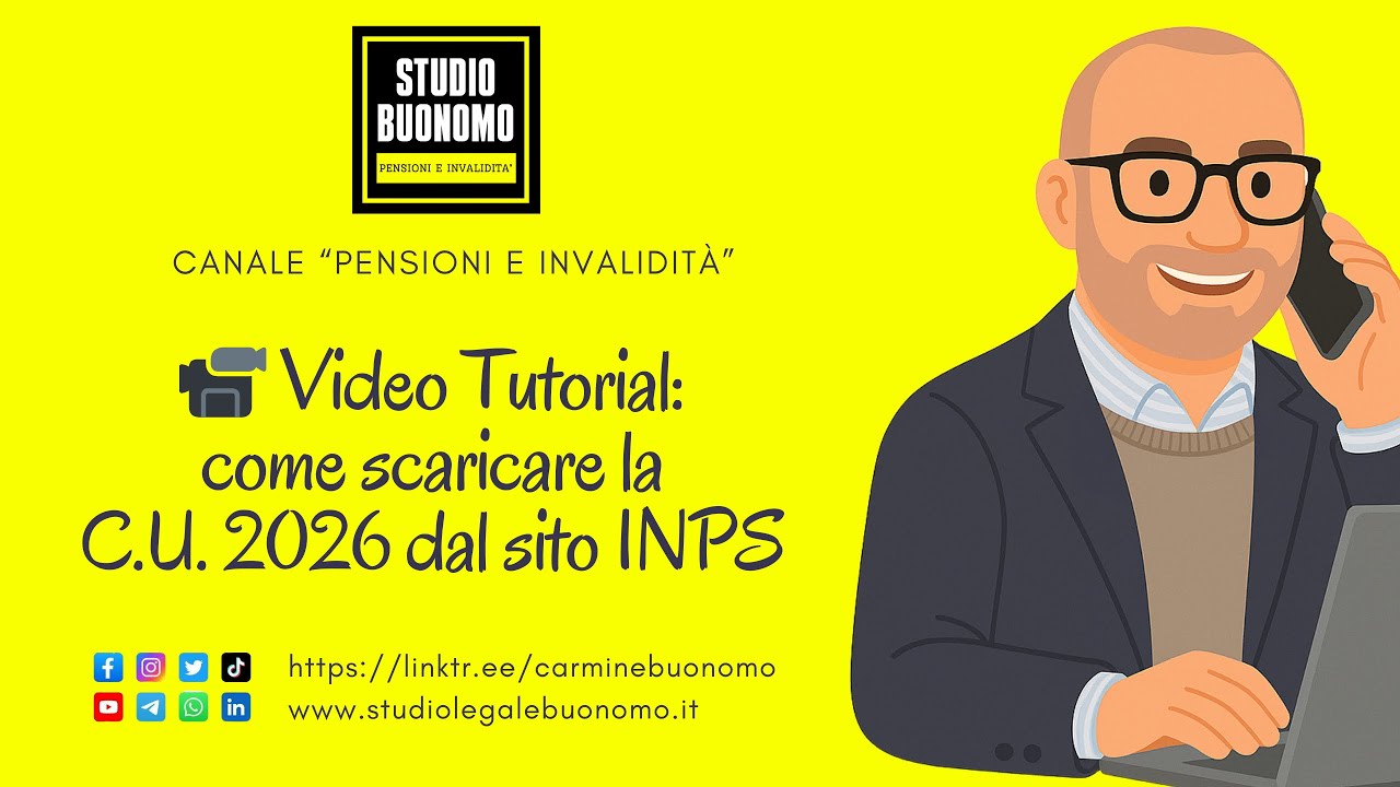 Video Tutorial: come scaricare la Certificazione Unica 2026 dal sito INPS