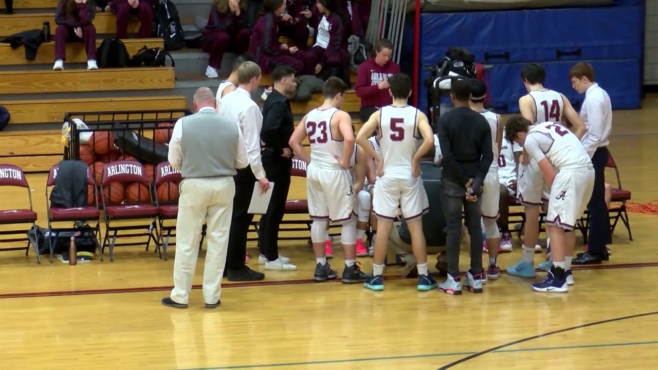 Arlington High School Boys Basketball vs Woburn - December 13, 2019