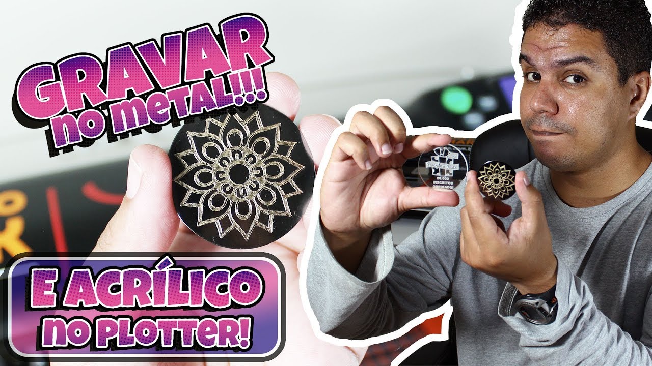 😱 Aprenda a GRAVAR em METAL e ACRÍLICO com PLOTTER de Recorte Foison😱💰💸