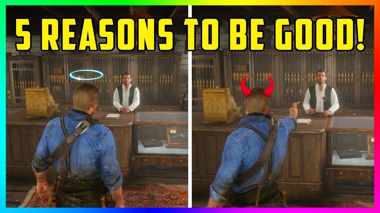 5 причин, почему быть хорошим и благородным преступником в Red Dead Redemption 2 — ЛУЧШЕ! (RDR2)