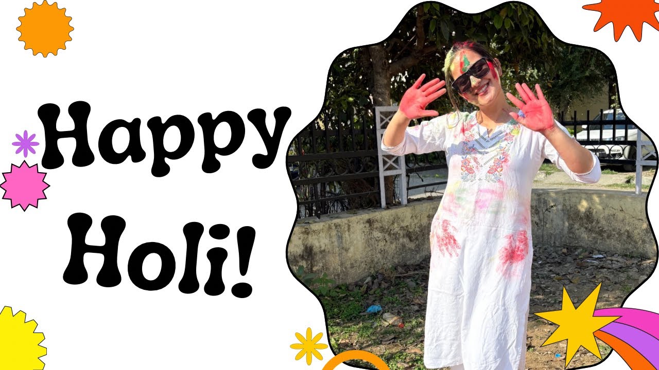 Happy Holi🫟💥| Prachi Jayara Vlogs🌸 #youtube #vlogs 