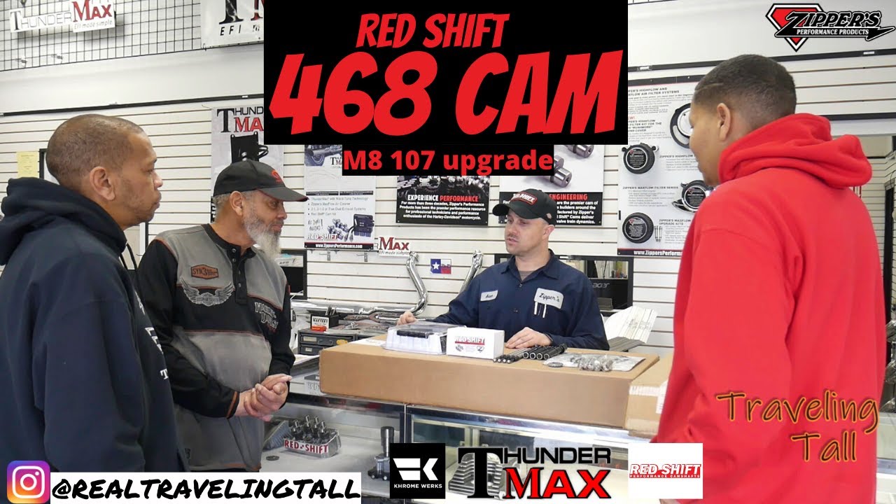 Harley-Davidson 107 Milwaukee-Eight получает Red Shift 468 Cam! Динамометр с лошадиными силами и ...