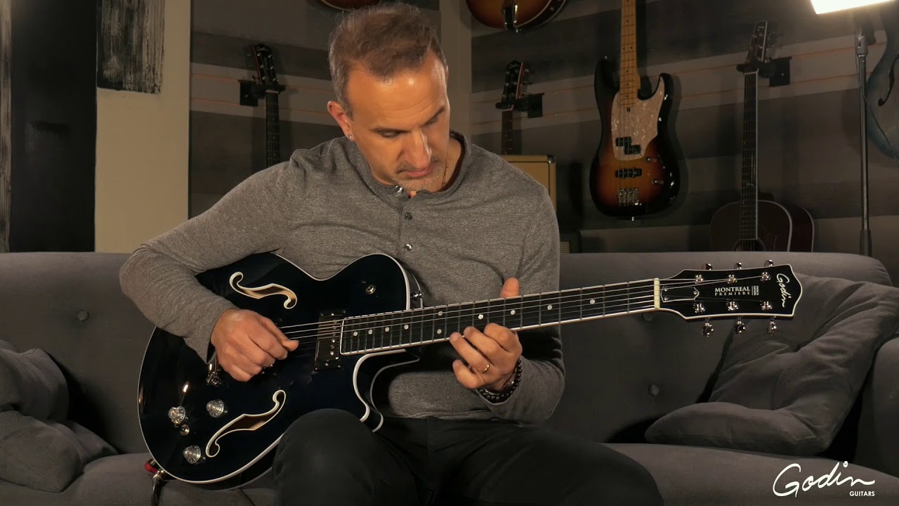 Namm 2019 Preview: The Godin Montreal Premiere A/E Indigo Blue