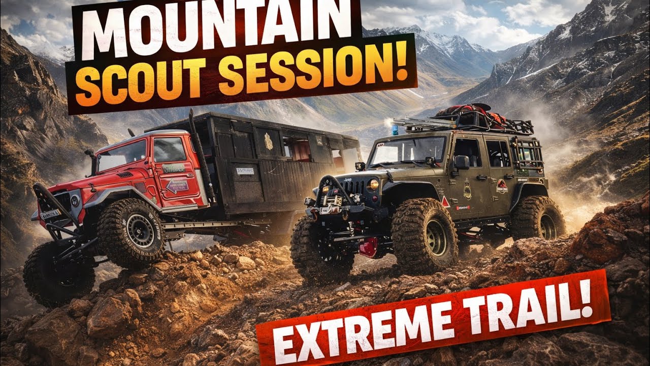 Extreme Mountain Scout Session | Jeep Wrangler vs 6x6 Overland Beast Rock Crawling