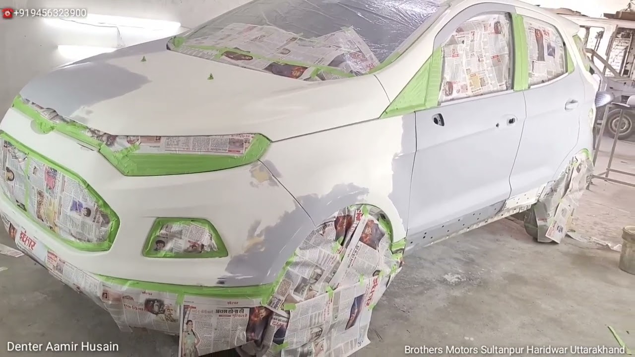 Ford Ecosport Dent paint work#Denter Aamir #collision Ripar#EcoSport