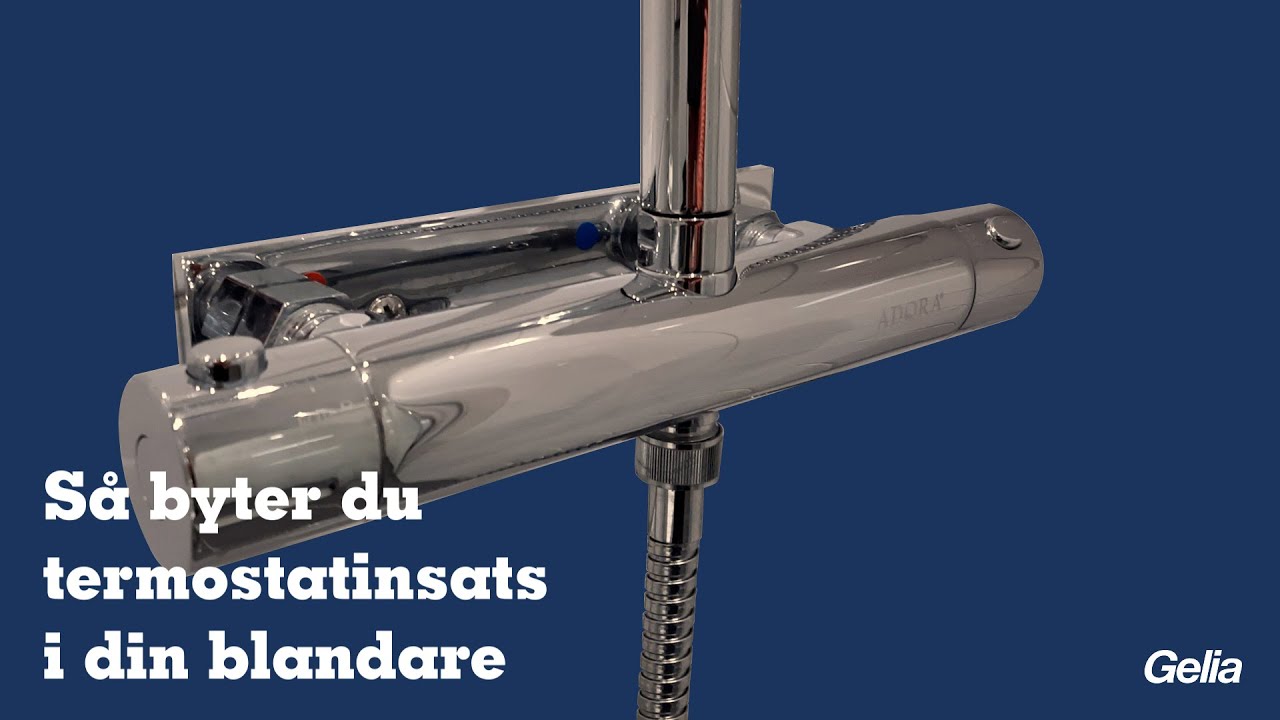 Byt termostatinsats i blandare