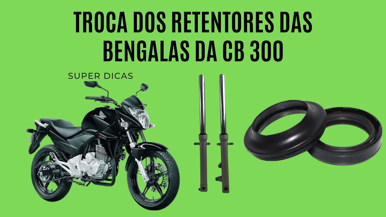 Troca dos retentores das bengalas da CB 300
