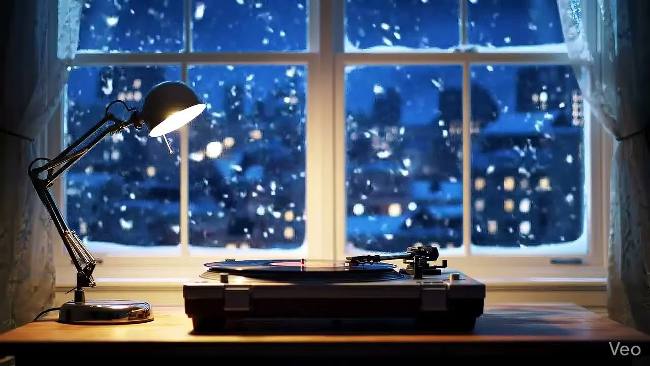 Late Night Snowfall ❄️ Vinyl Jazz for Creative Minds