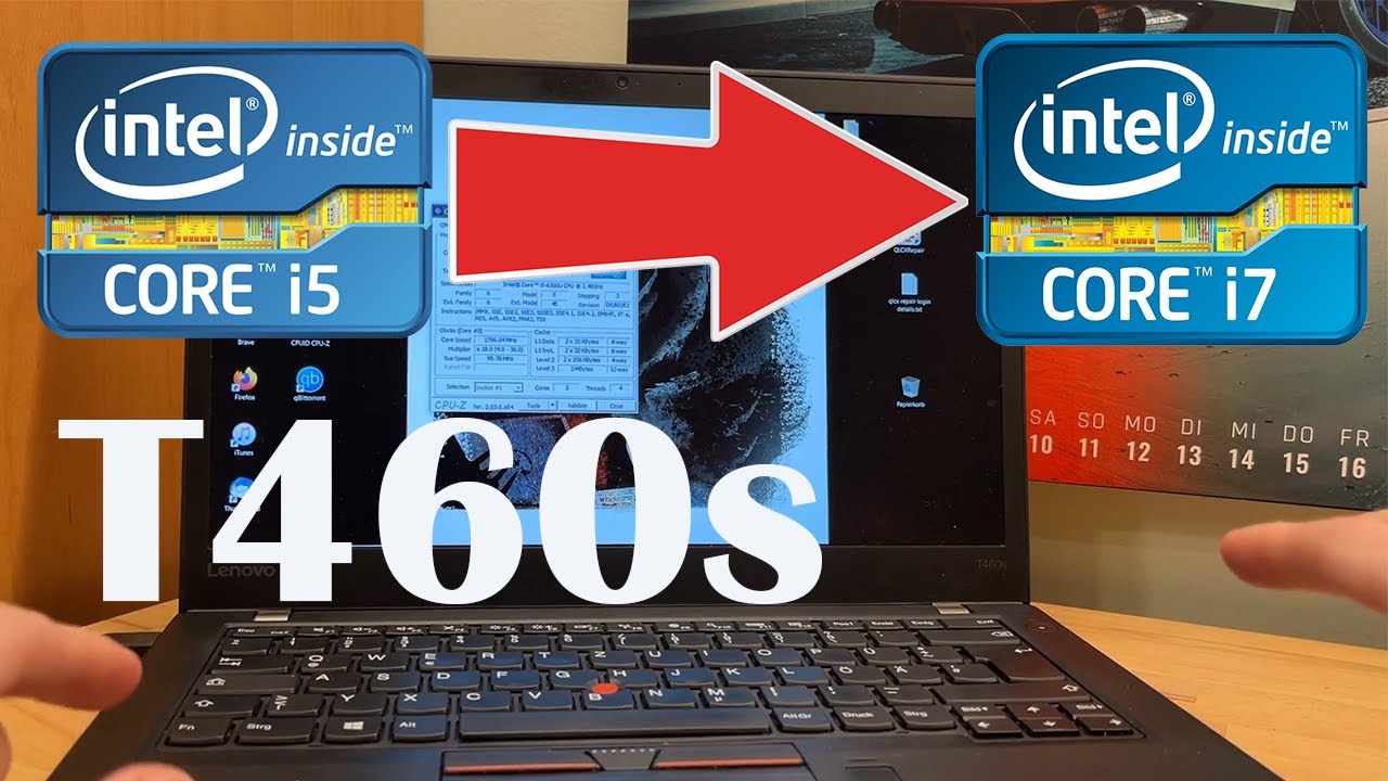 Lenovo T460s Обновление процессора с Core i5 до i7