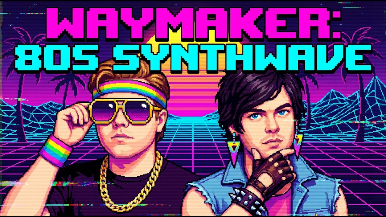 Waymaker - Leeland (AI Cover) | 80s Synthwave Style | Retro Neon Vibes