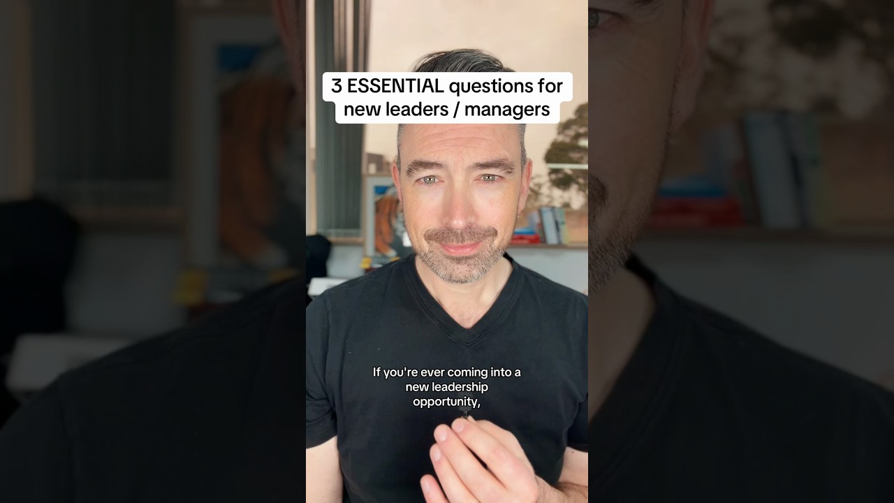 3 ESSENTIAL questions for new managers / leaders #christiancunningham #leaderbilt #management nt