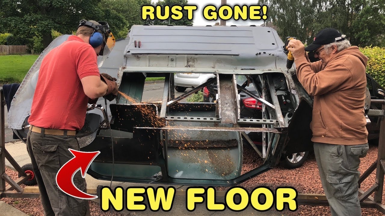 Classic Mini Mk1 Conversion - New floor panels fitted - Part 27