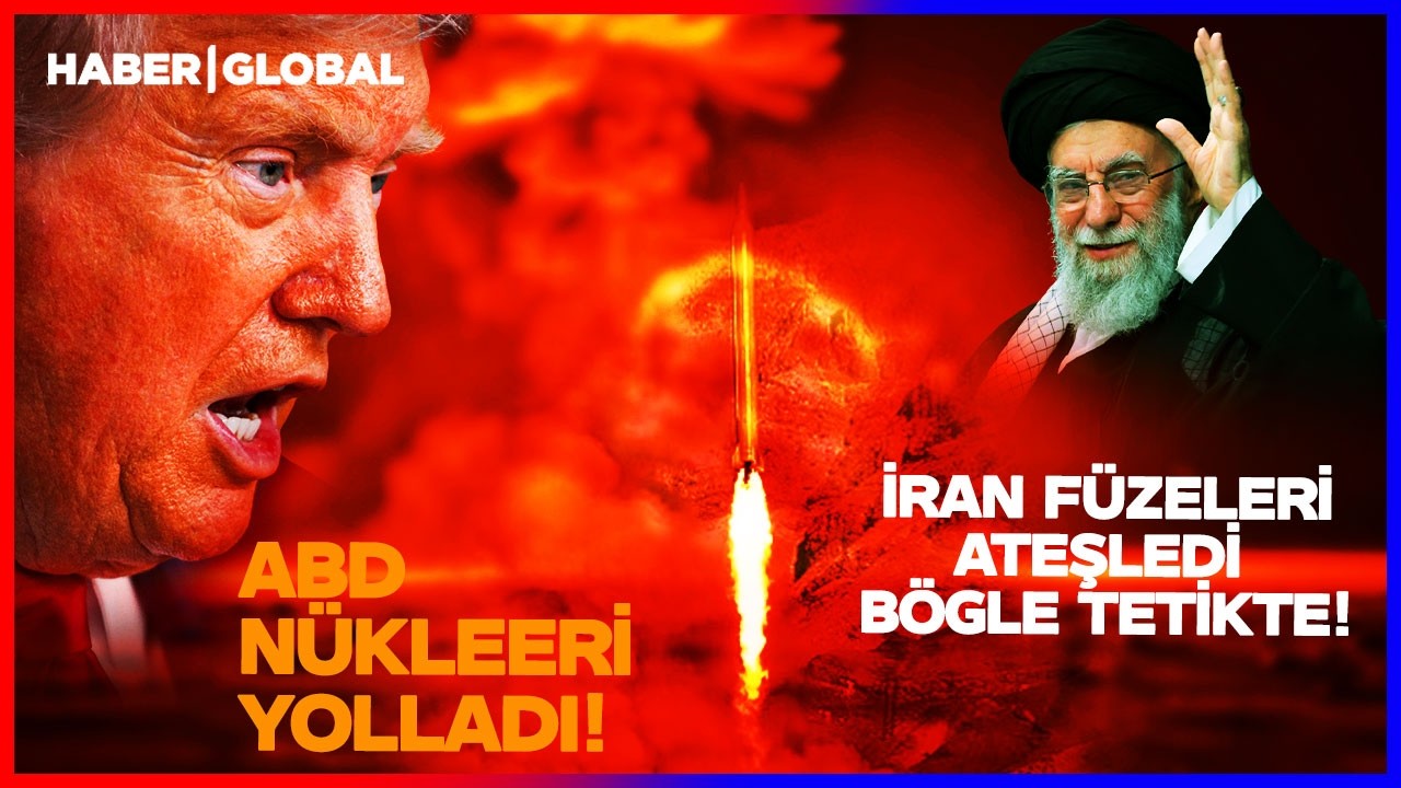 İRAN FÜZELERİ PEŞ PEŞE FIRLATTI! ABD'den Nükleer Hamle Geldi Bölge Diken Üstünde!